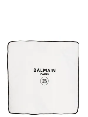 Balmain Kids Logo Printed Blanket