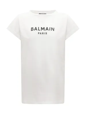 Balmain Kids Logo Printed Crewneck T-Shirt