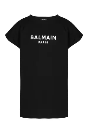 Balmain Kids Logo Printed Crewneck T-Shirt