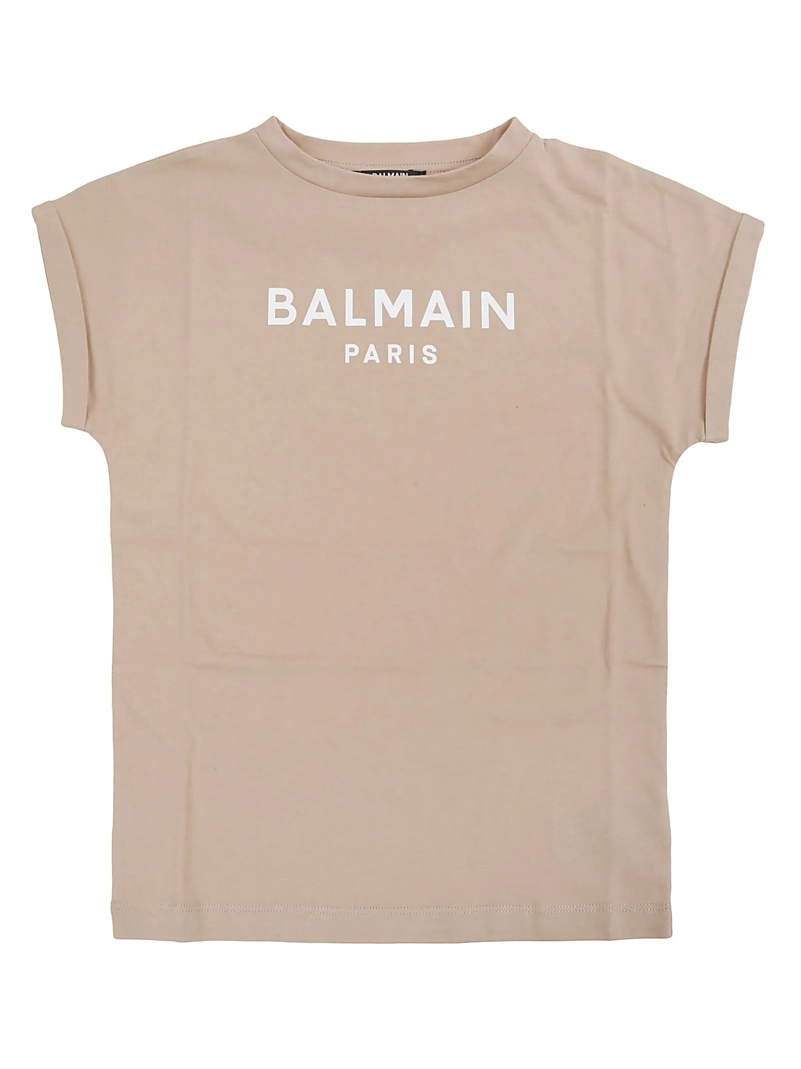 Balmain Kids Logo Printed Crewneck T-Shirt