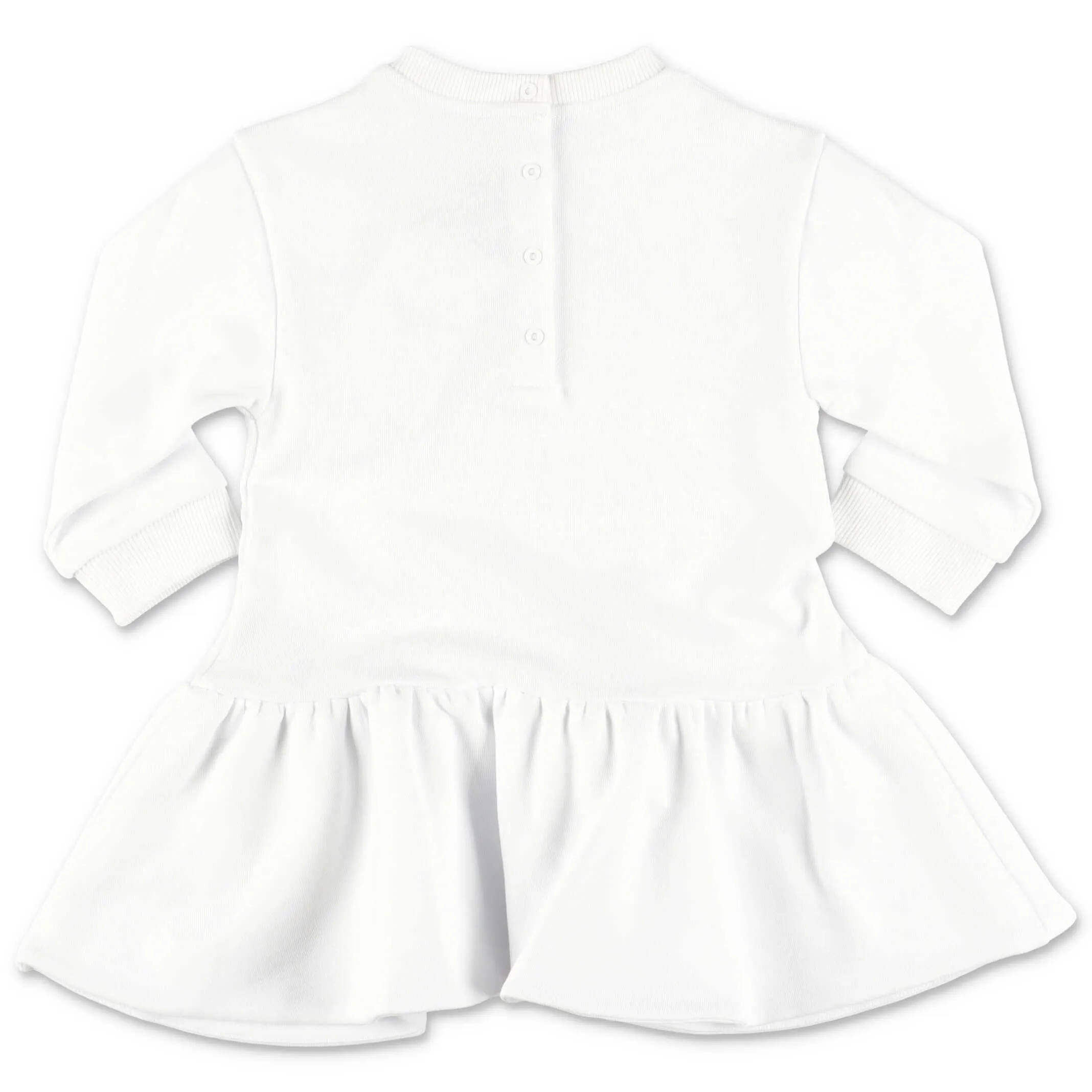 Balmain Kids Logo Printed Flared Sweatshirt Dress
