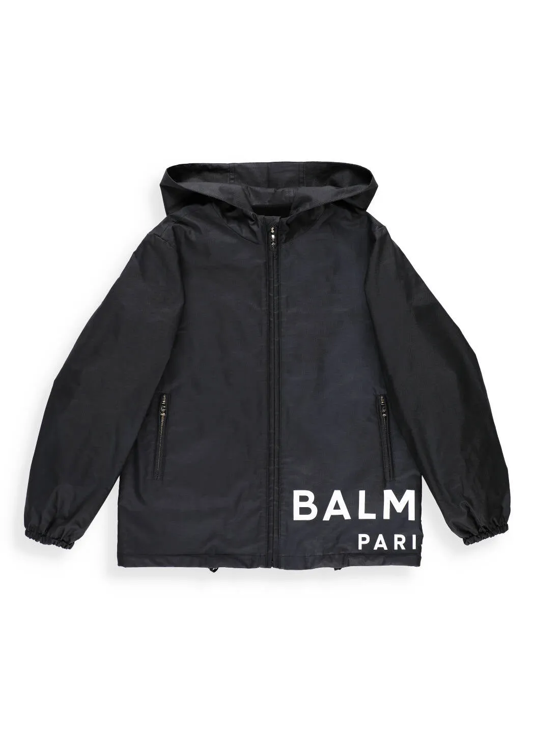 Balmain Kids Logo Printed Hooded Jacket