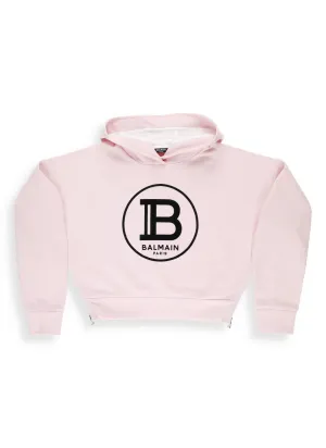 Balmain Kids Logo Printed Hoodie