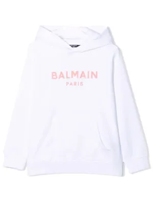 Balmain Kids Logo Printed Hoodie