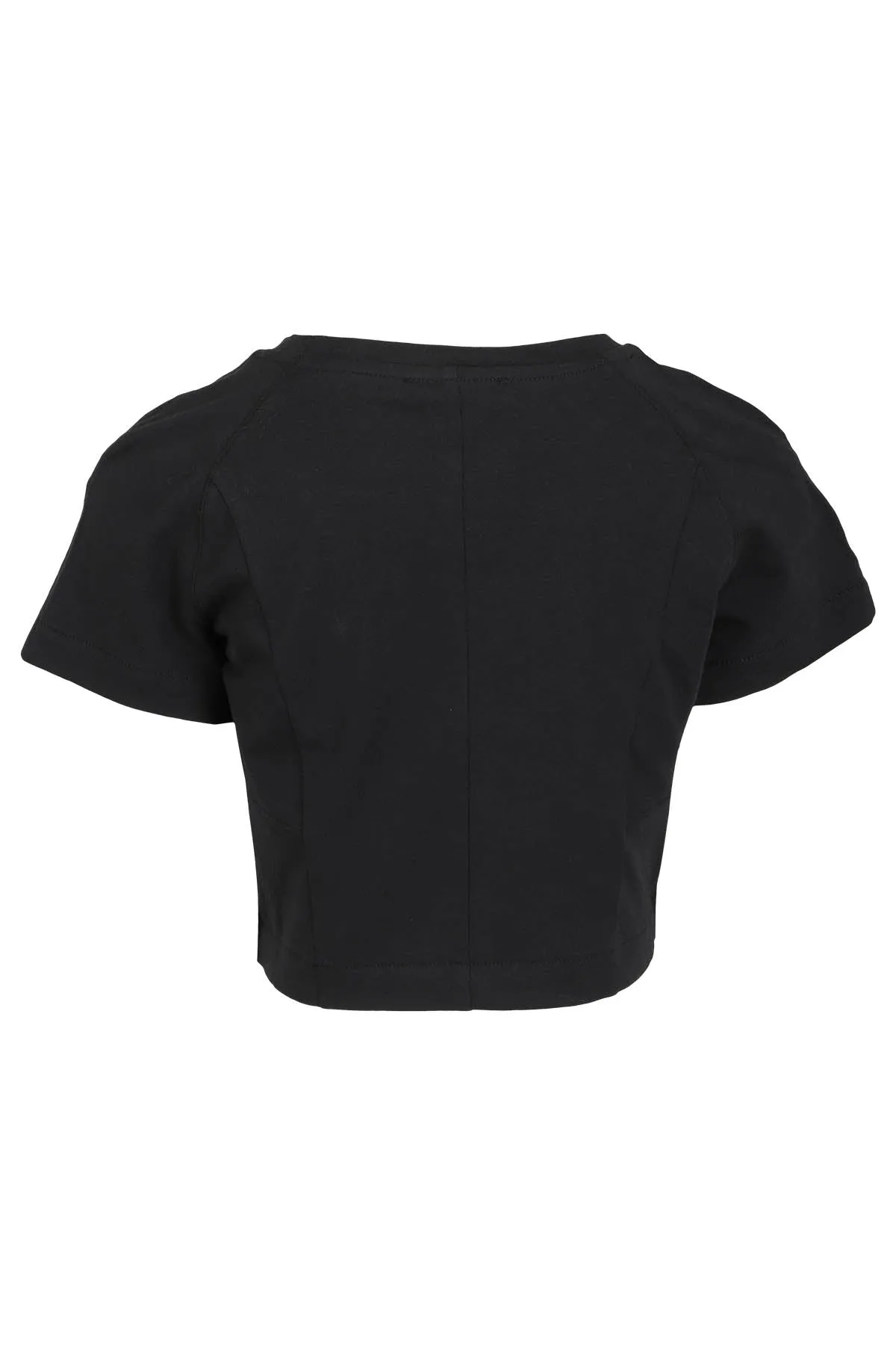 Balmain Kids Logo Printed Short-Sleeved Cropped T-Shirt