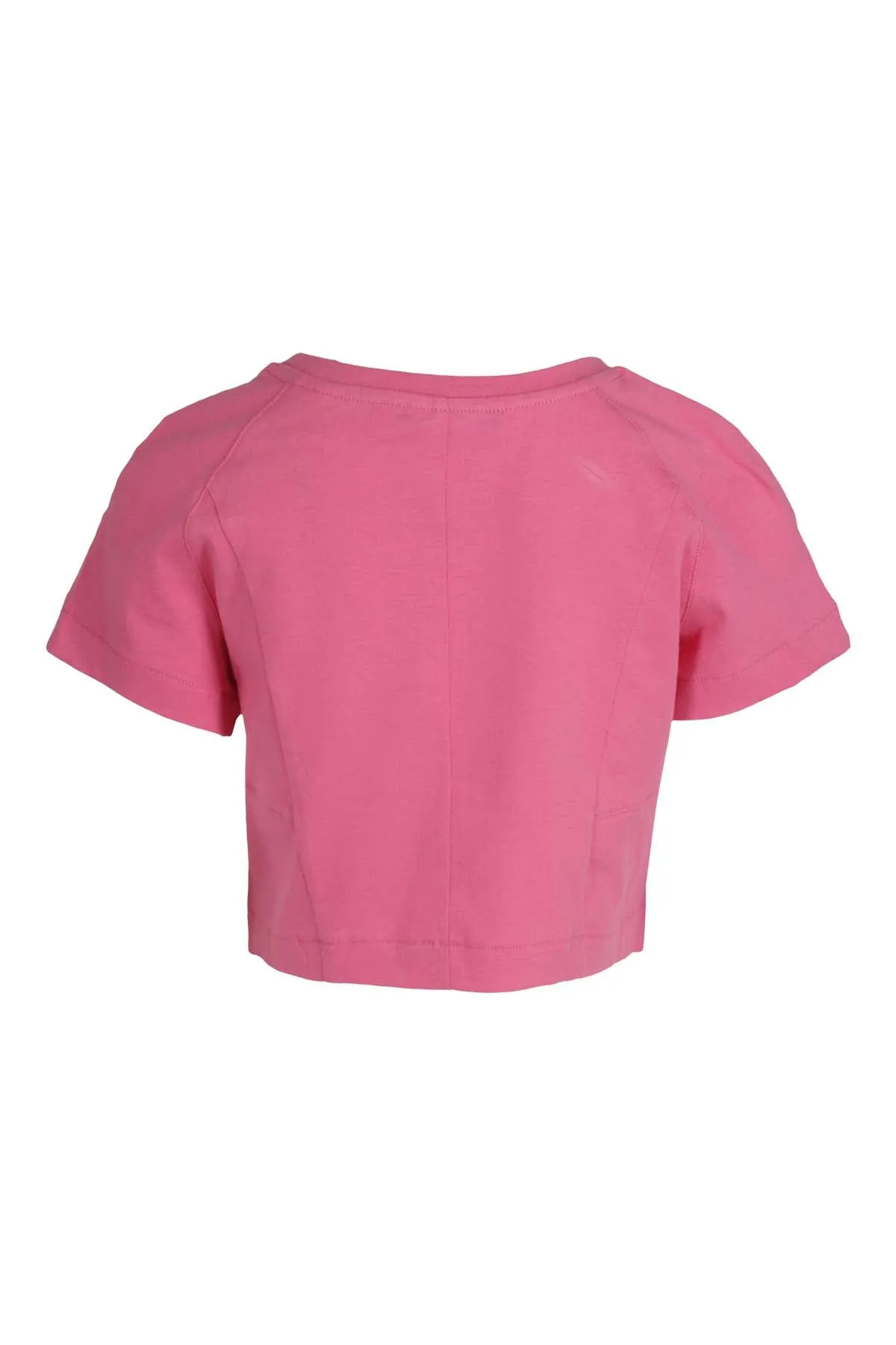 Balmain Kids Logo Printed Short-Sleeved Cropped T-Shirt