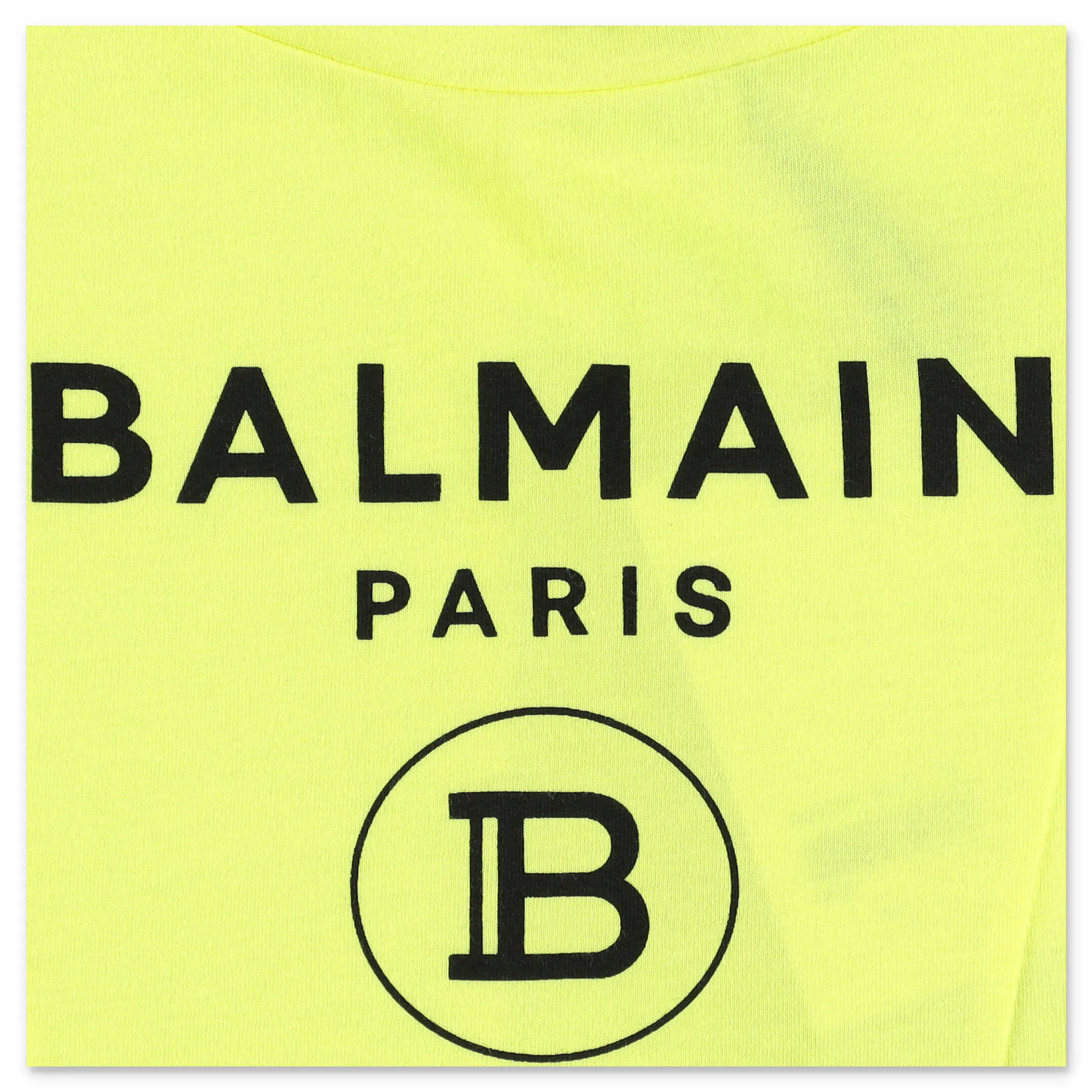 Balmain Kids Logo Printed Short-Sleeved Cropped T-Shirt