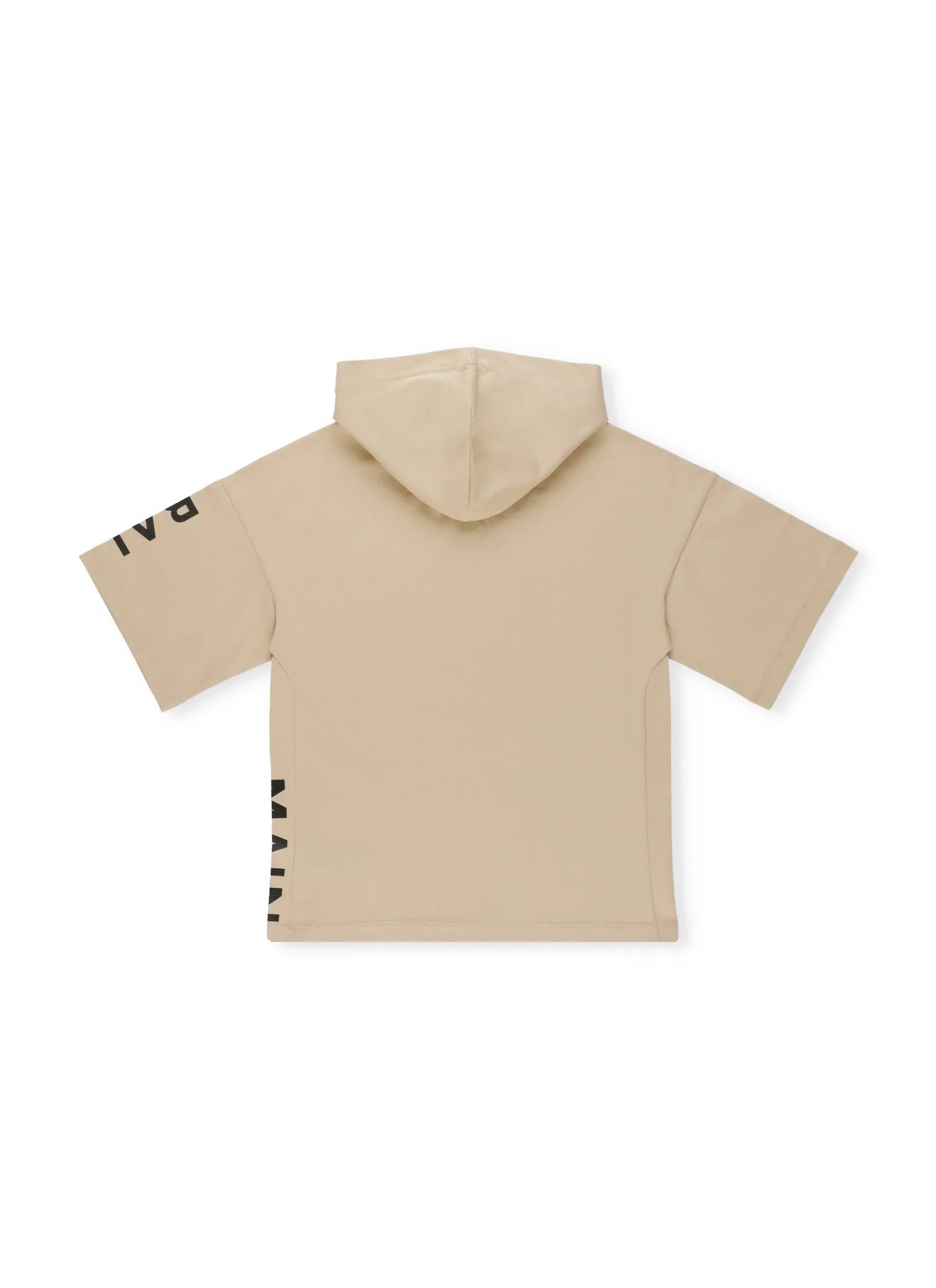 Balmain Kids Logo Printed Short-Sleeved Hoodie