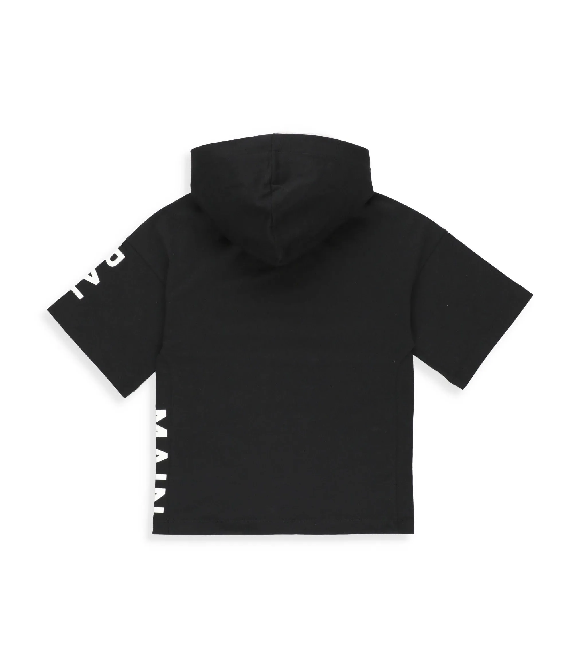 Balmain Kids Logo Printed Short-Sleeved Hoodie