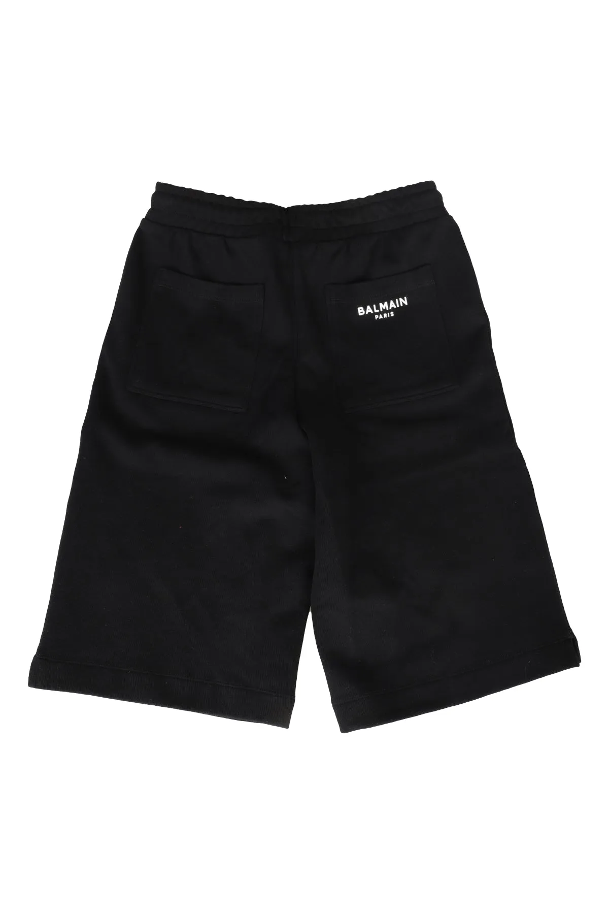 Balmain Kids Logo Printed Straight Leg Track Shorts