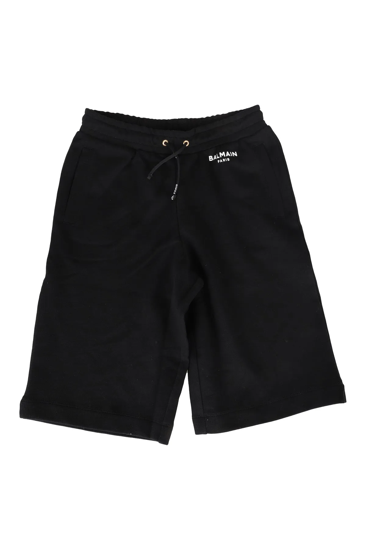 Balmain Kids Logo Printed Straight Leg Track Shorts
