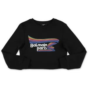 Balmain Kids Logo Printed Sweatshirt