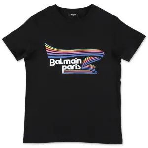Balmain Kids Logo Printed T-Shirt