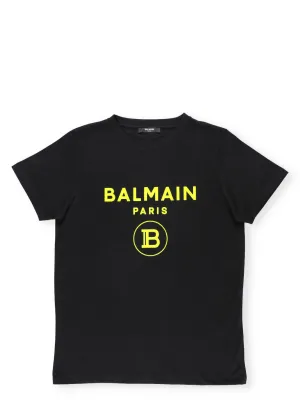 Balmain Kids Logo Printed T-Shirt