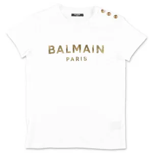Balmain Kids Logo Printed T-Shirt