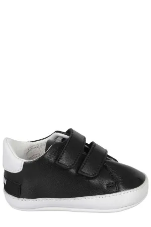 Balmain Kids Logo Printed Touch-Strap Sneakers