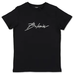Balmain Kids Logo Signature Printed T-Shirt