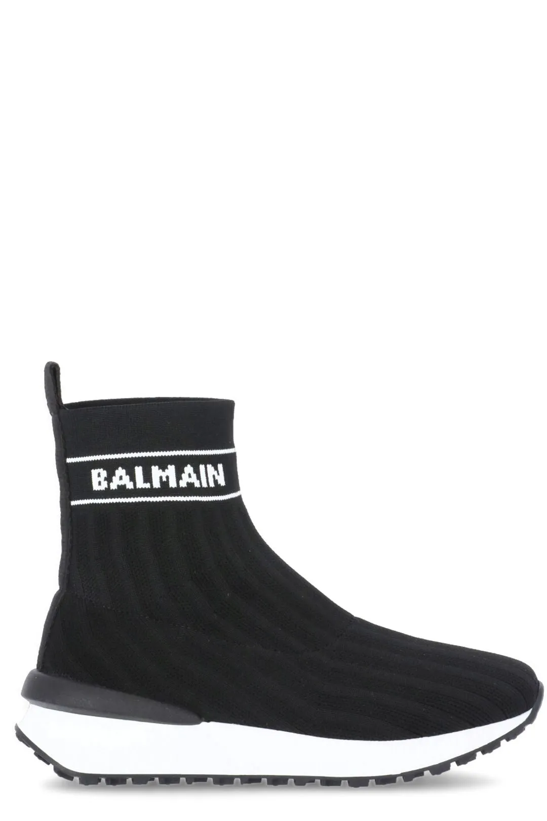 Balmain Kids Logo Sock Sneakers