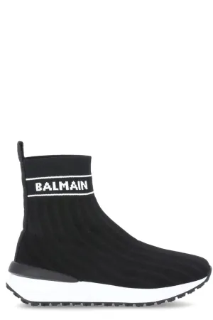 Balmain Kids Logo Sock Sneakers