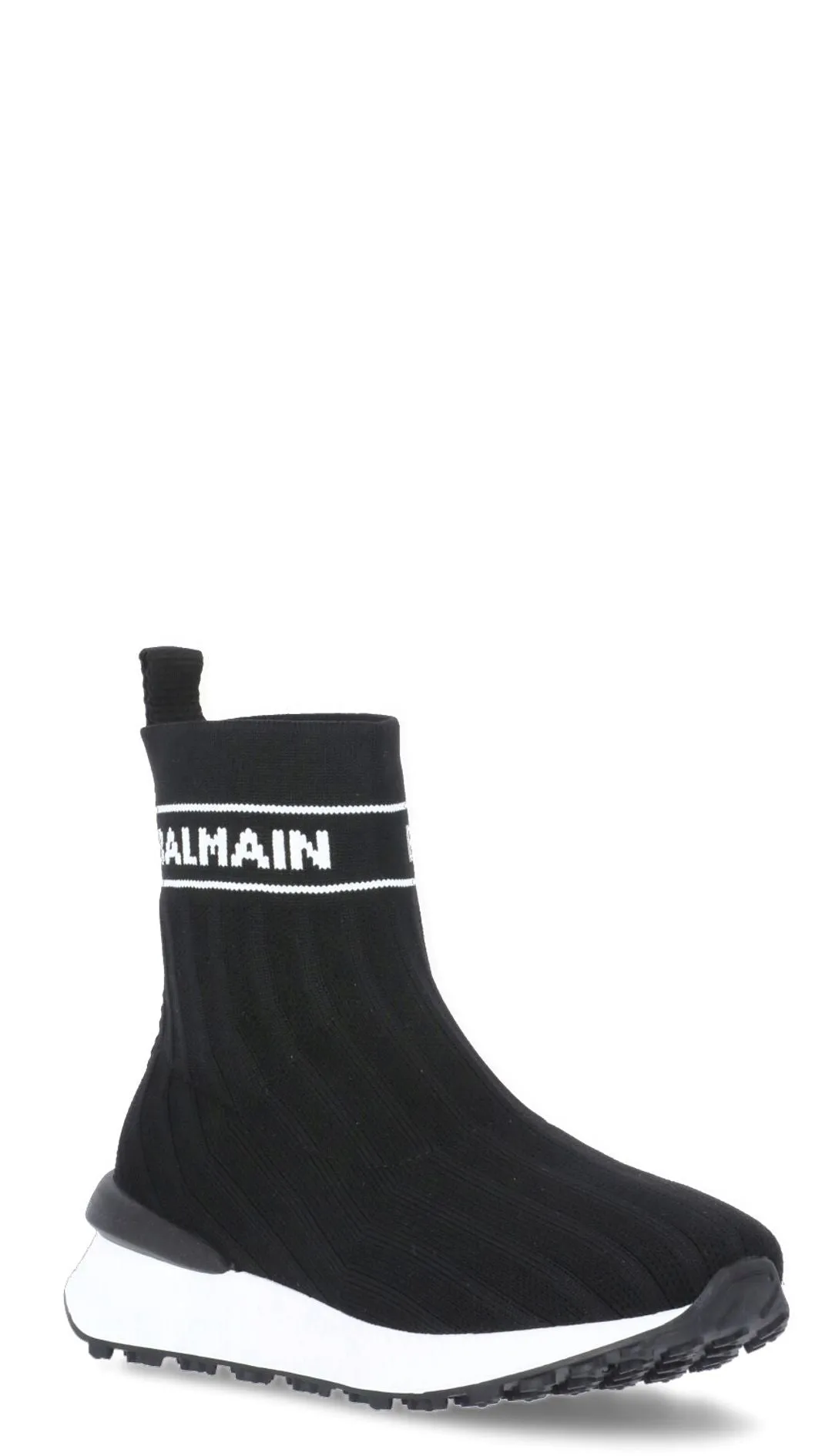 Balmain Kids Logo Sock Sneakers