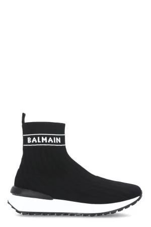 Balmain Kids Logo Sock Sneakers
