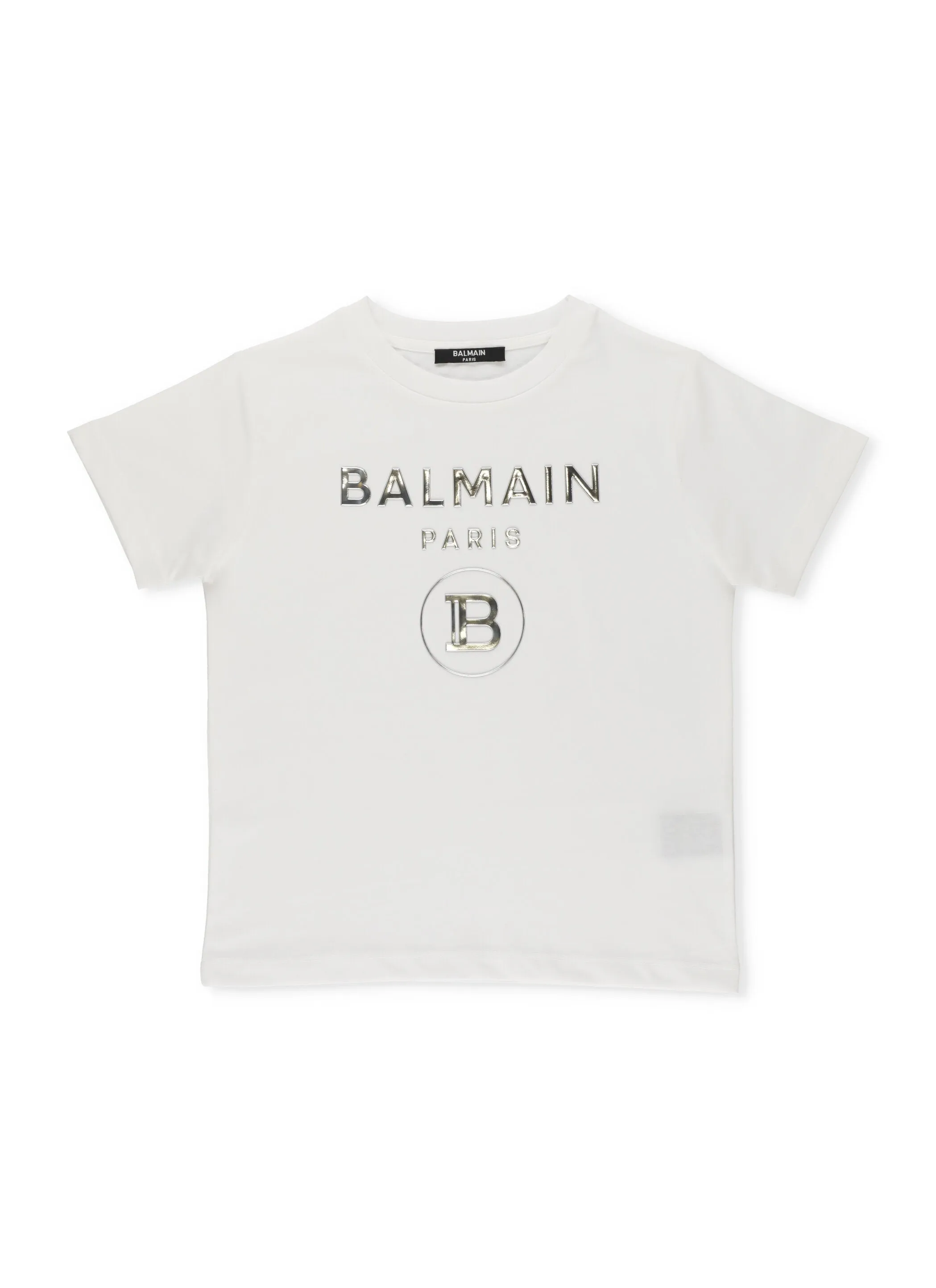 Balmain Kids Raised Logo T-Shirt