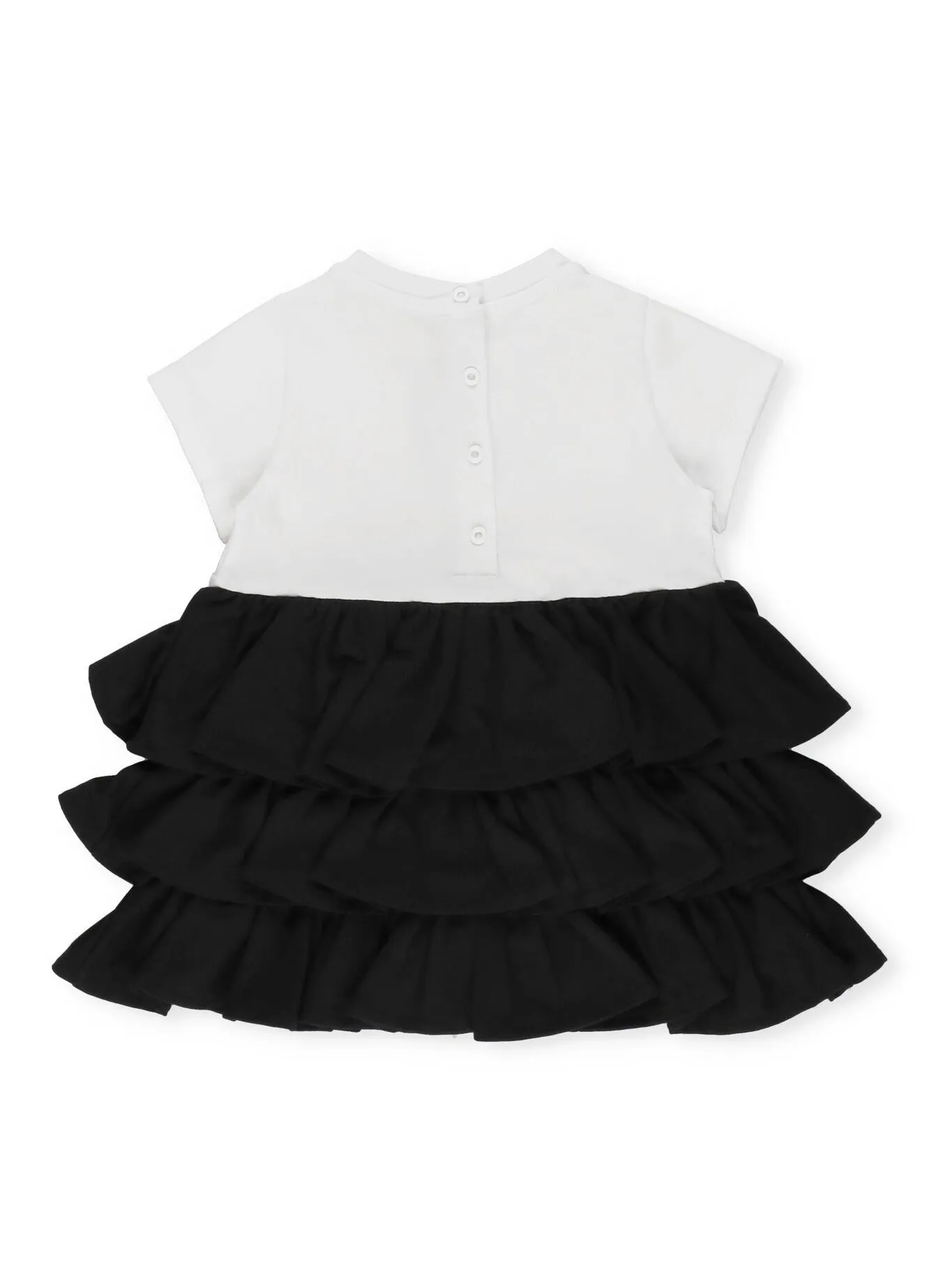 Balmain Kids Ruffled Short-Sleeved Dress