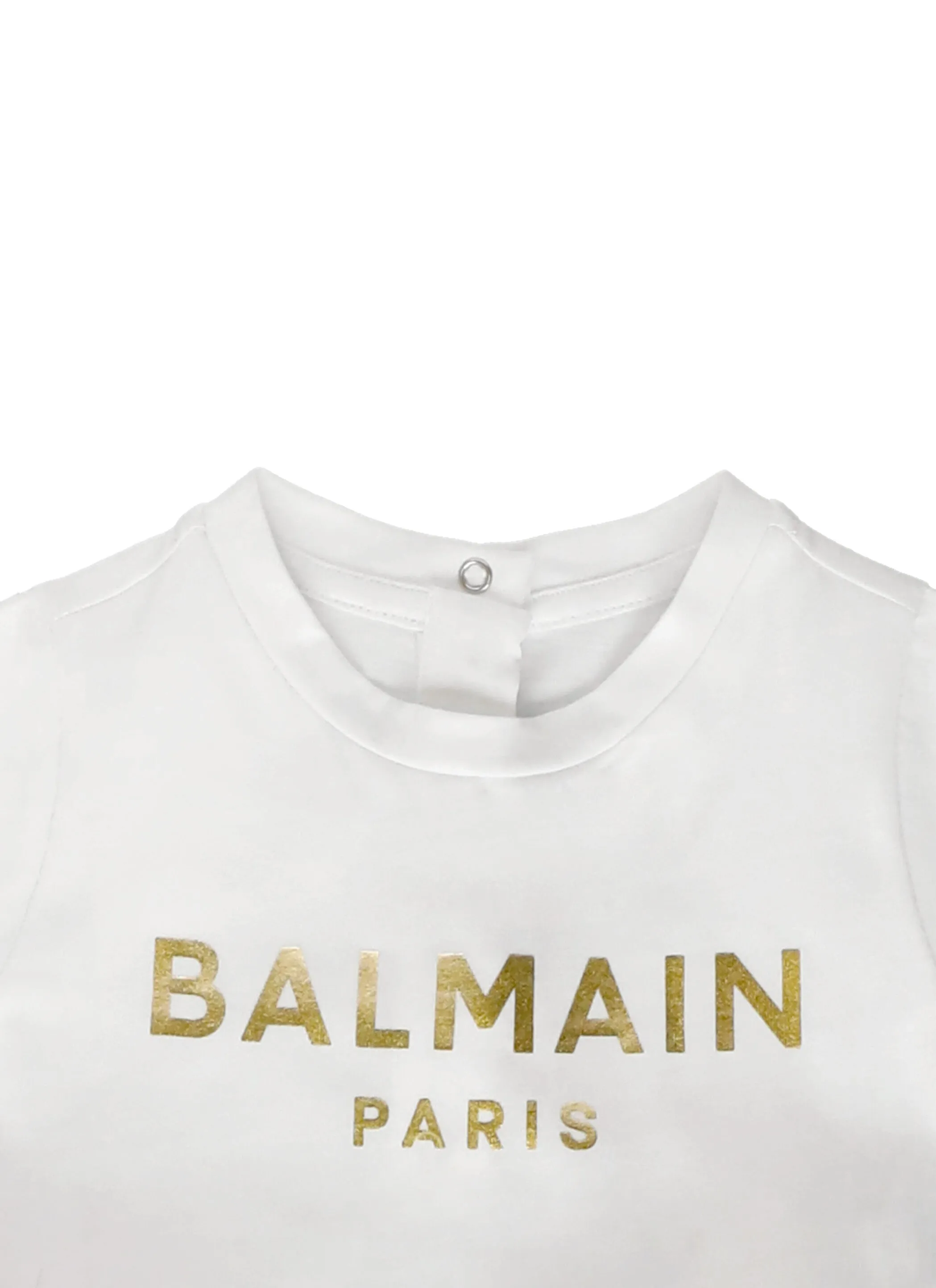 Balmain Kids Ruffled Short-Sleeved Dress