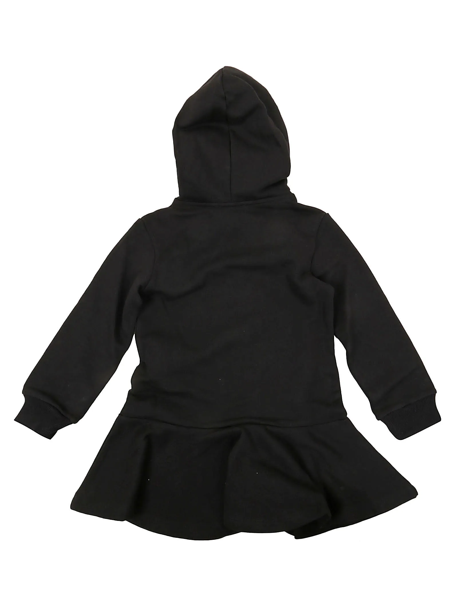 Balmain Kids Sequin Logo Hoodie Dress