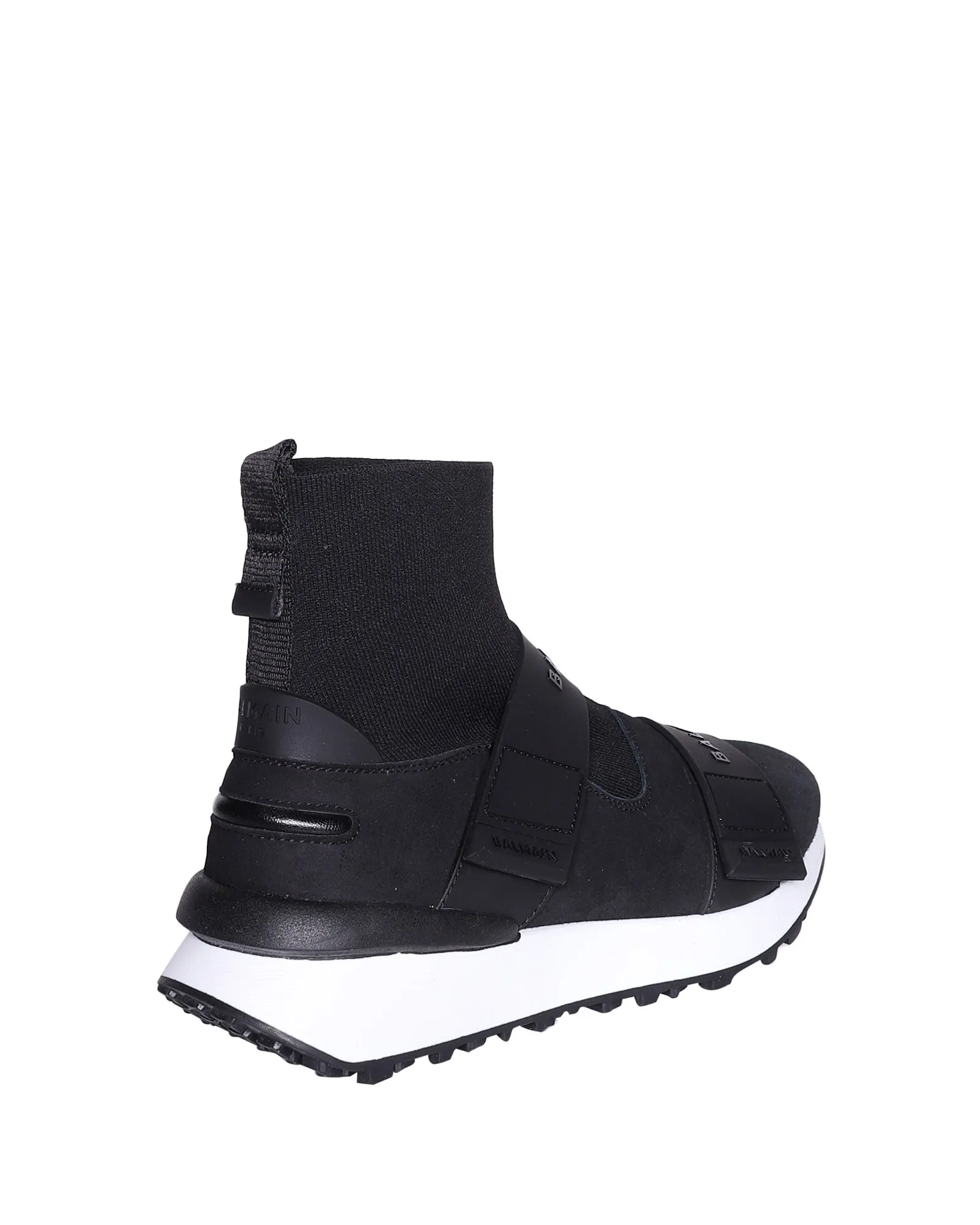Balmain Kids Strapped Sock Sneakers