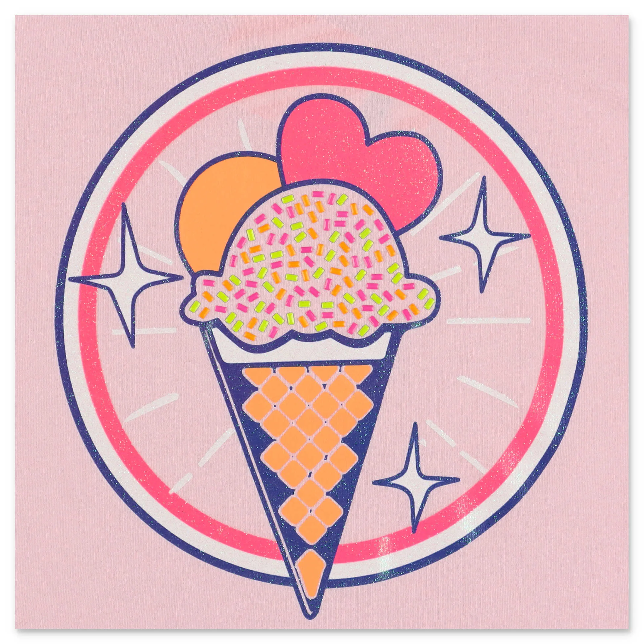 Billieblush Ice Cream Printed Crewneck T-Shirt