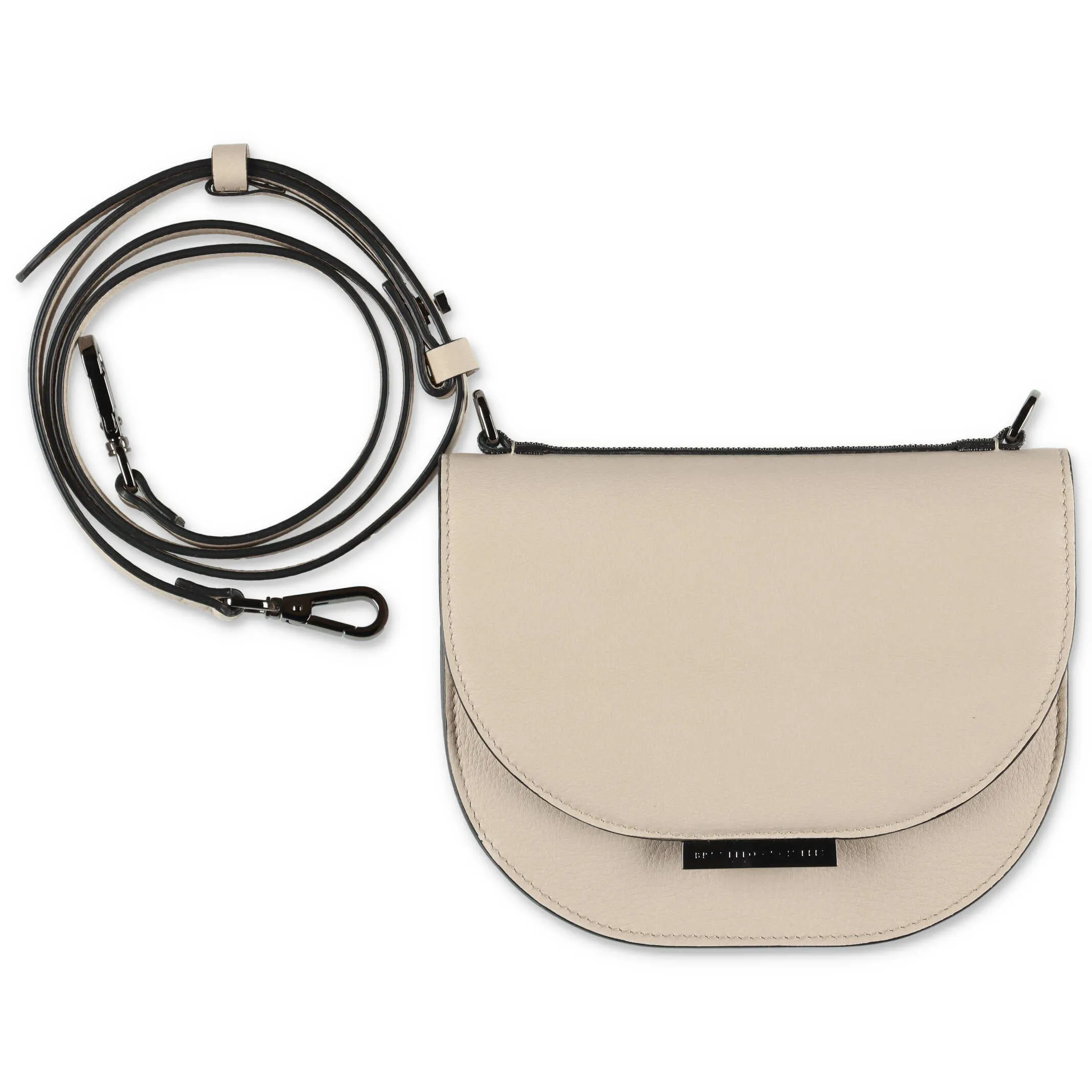 Brunello Cucinelli Kids Logo Plaque Detail Crossbody Bag