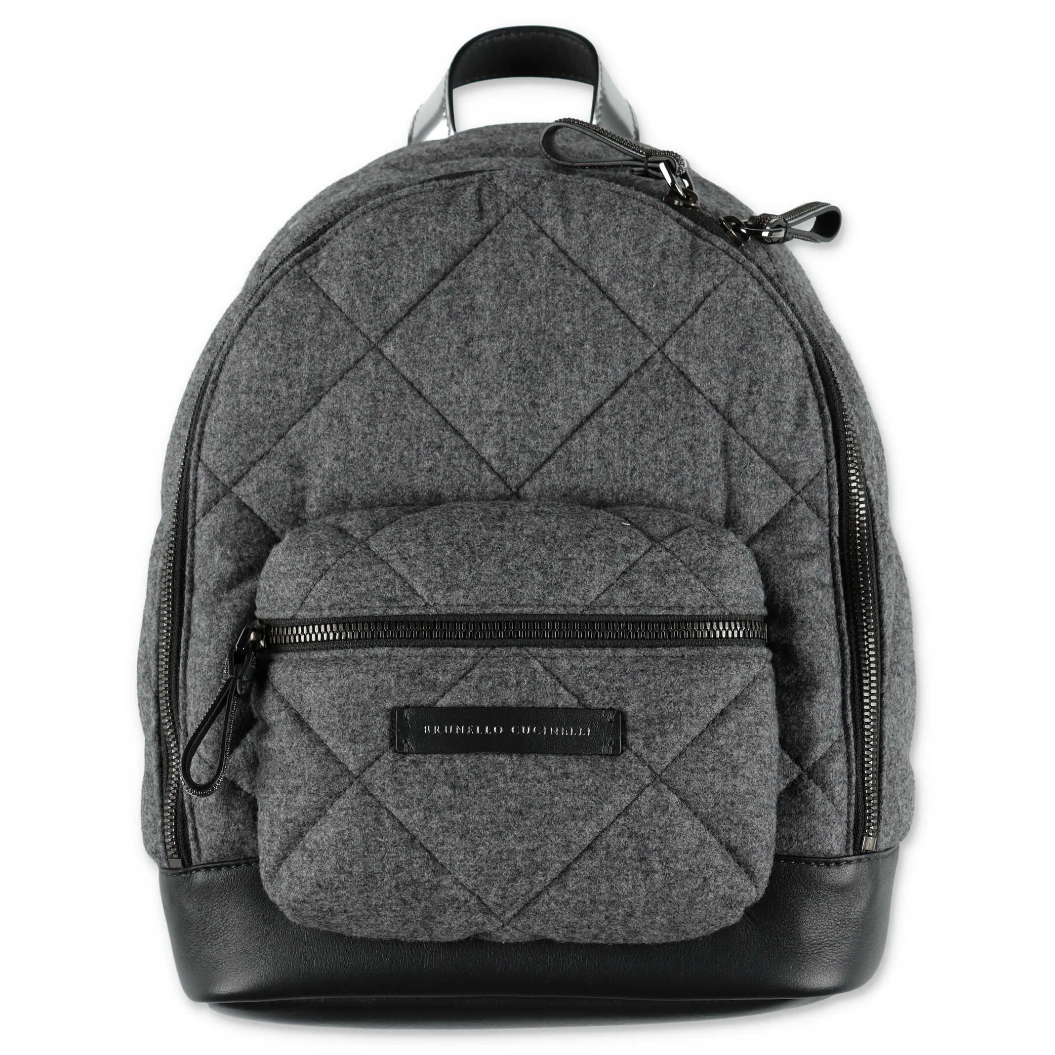 Brunello Cucinelli Kids Logo Tag Quilted Backpack