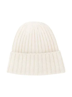 Brunello Cucinelli Kids Rib-Knitted Beanie
