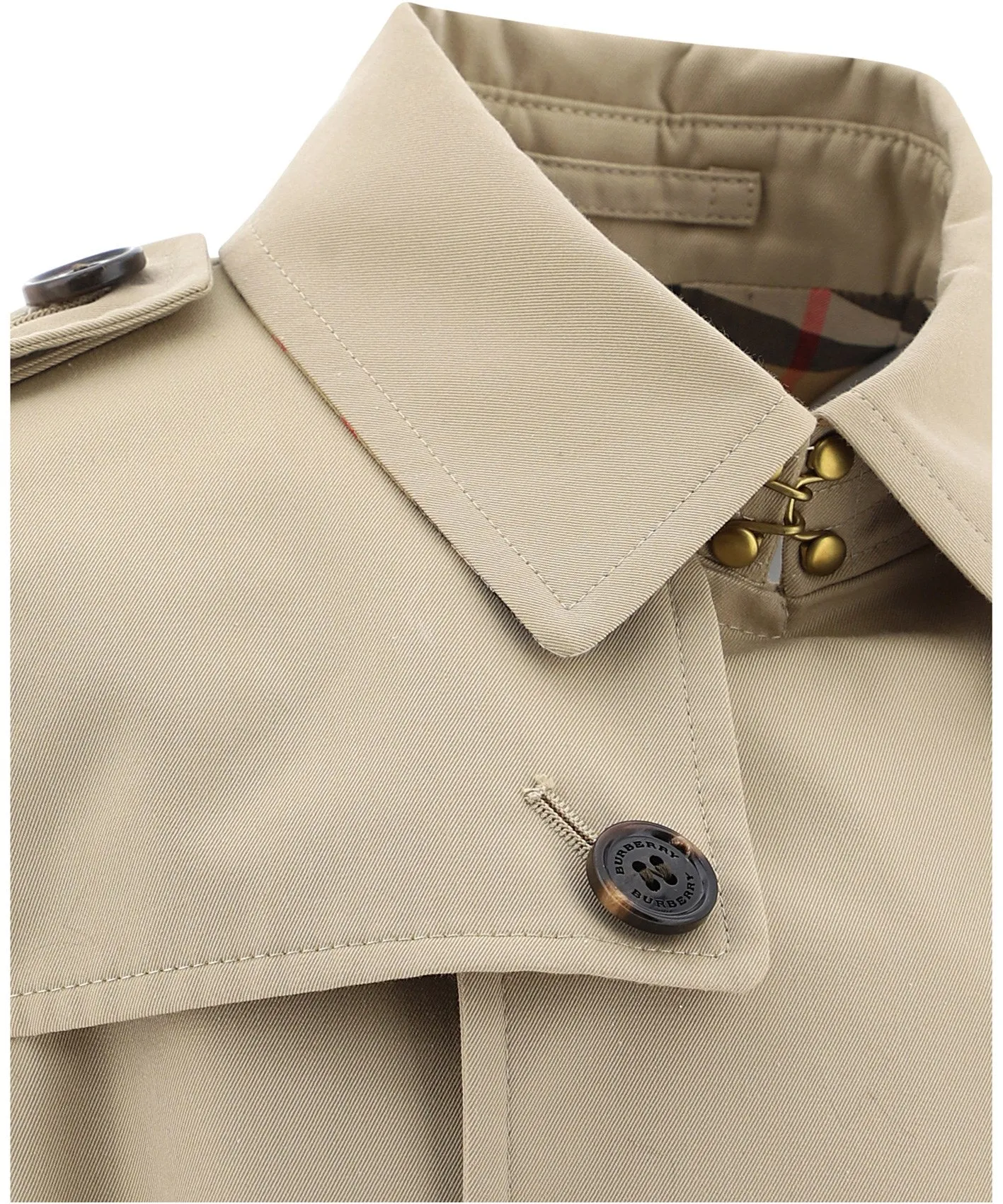Burberry Kids Belted Gabardine Trench Coat