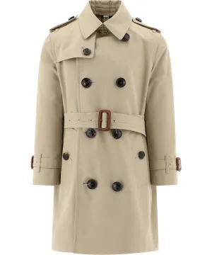 Burberry Kids Belted Gabardine Trench Coat