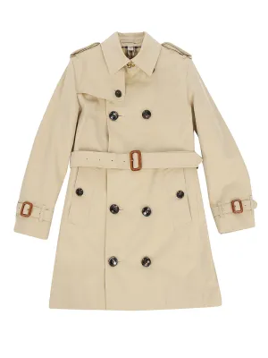 Burberry Kids Belted Gabardine Trench Coat