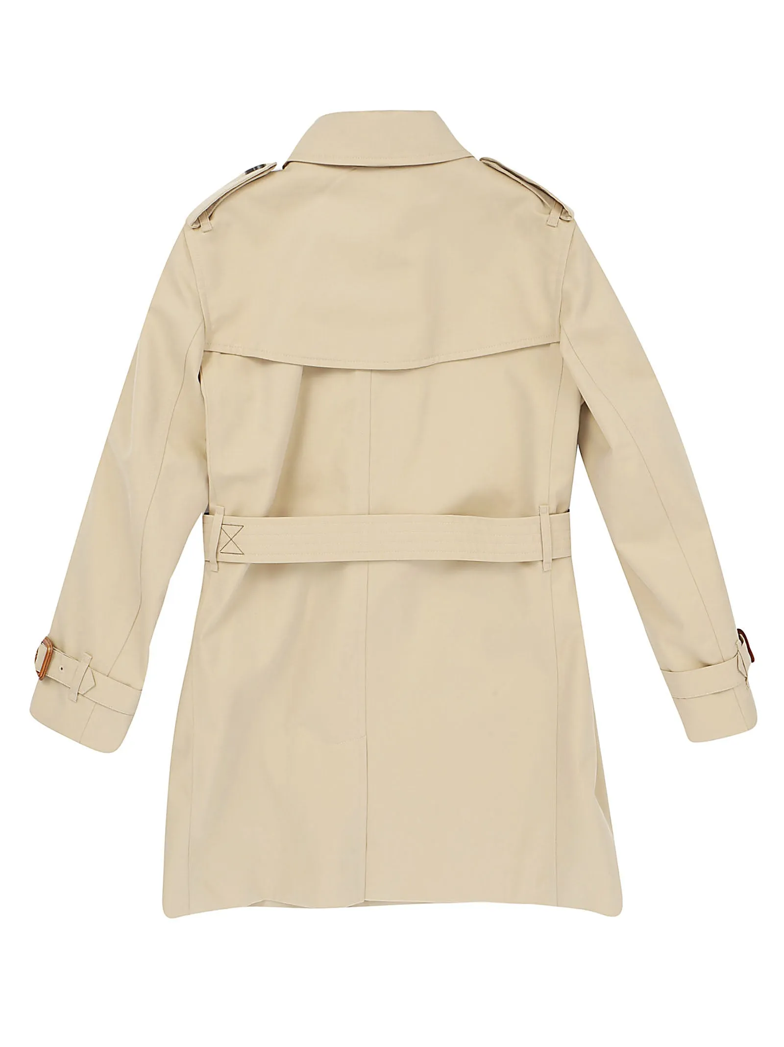 Burberry Kids Belted Gabardine Trench Coat