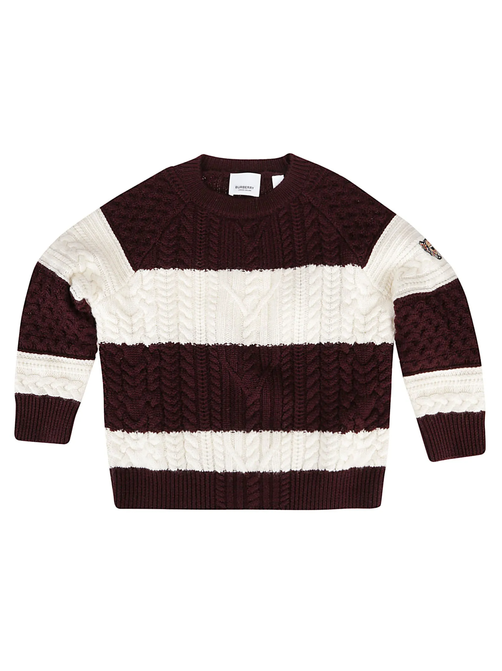 Burberry Kids Cable Knit Jumper