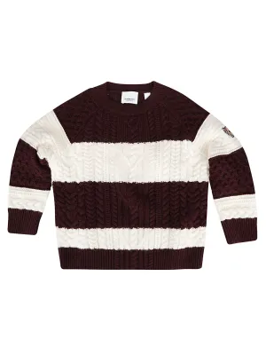 Burberry Kids Cable Knit Jumper