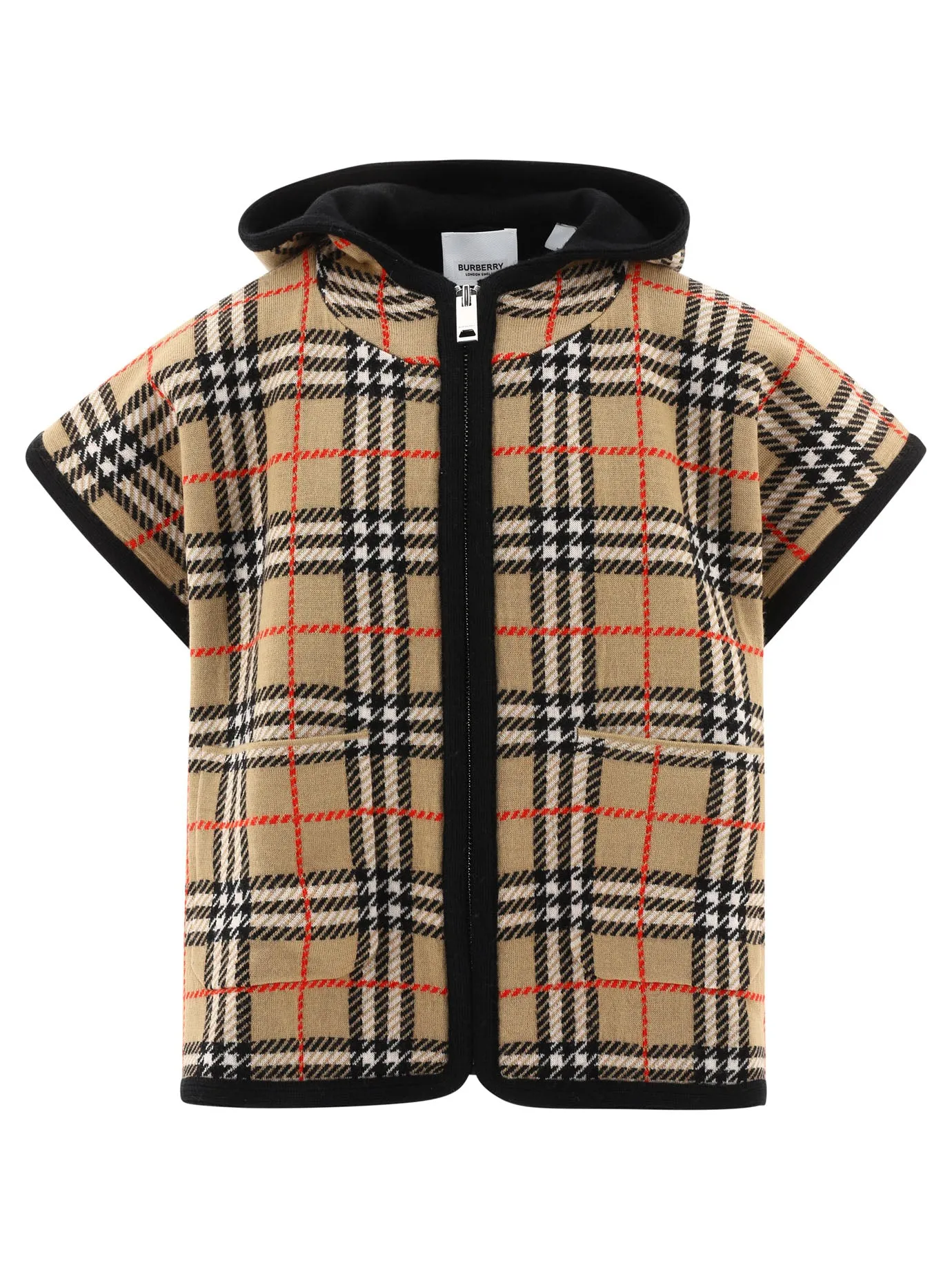 Burberry Kids Check Hooded Cape