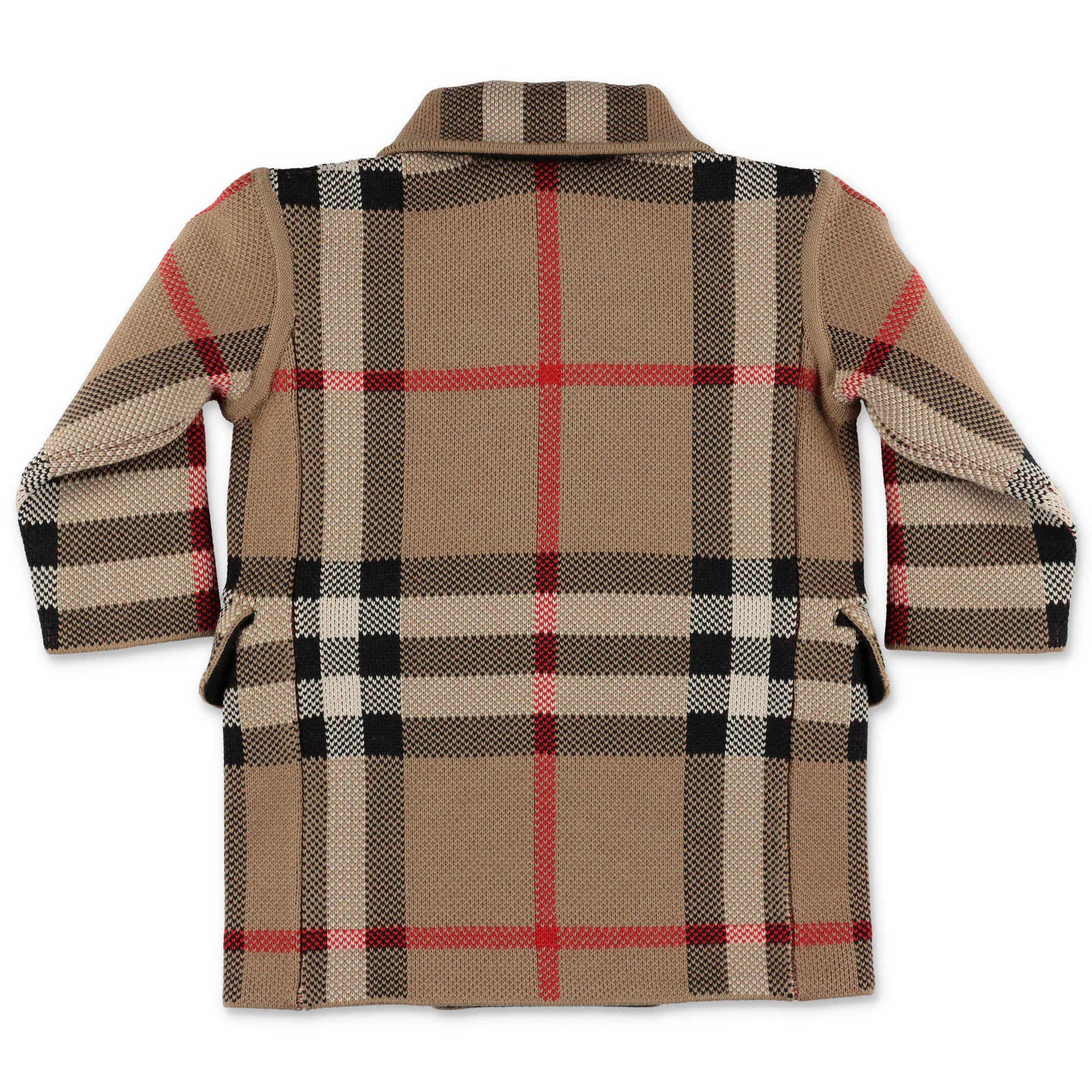 Burberry Kids Check Jacquard Coat