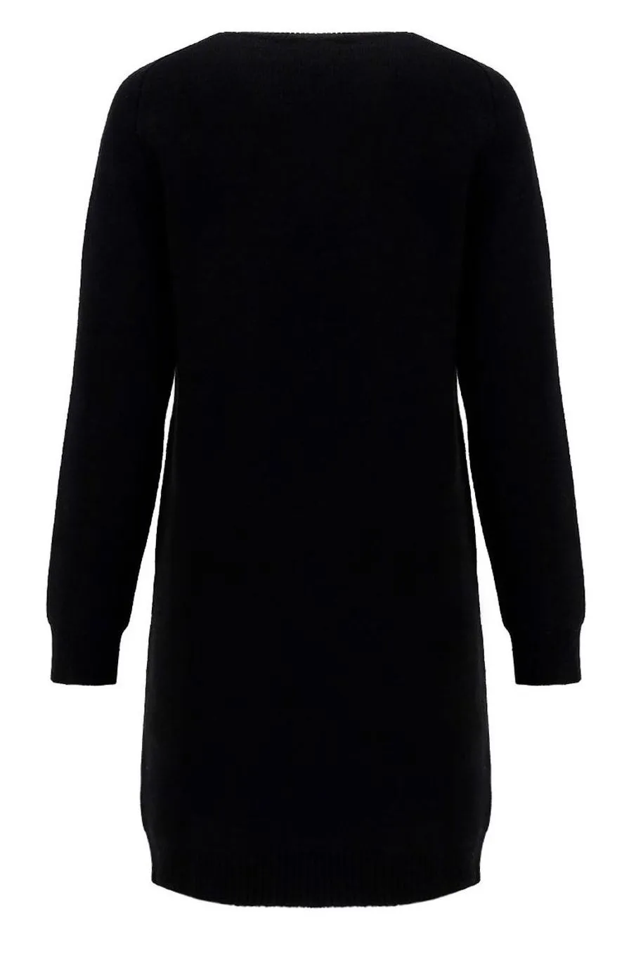 Burberry Kids Check Panelled Knit Dress