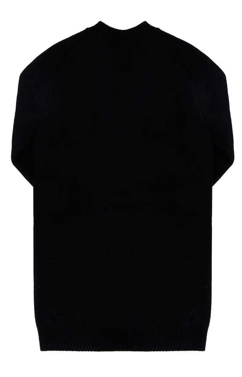 Burberry Kids Check Panelled Knit Dress