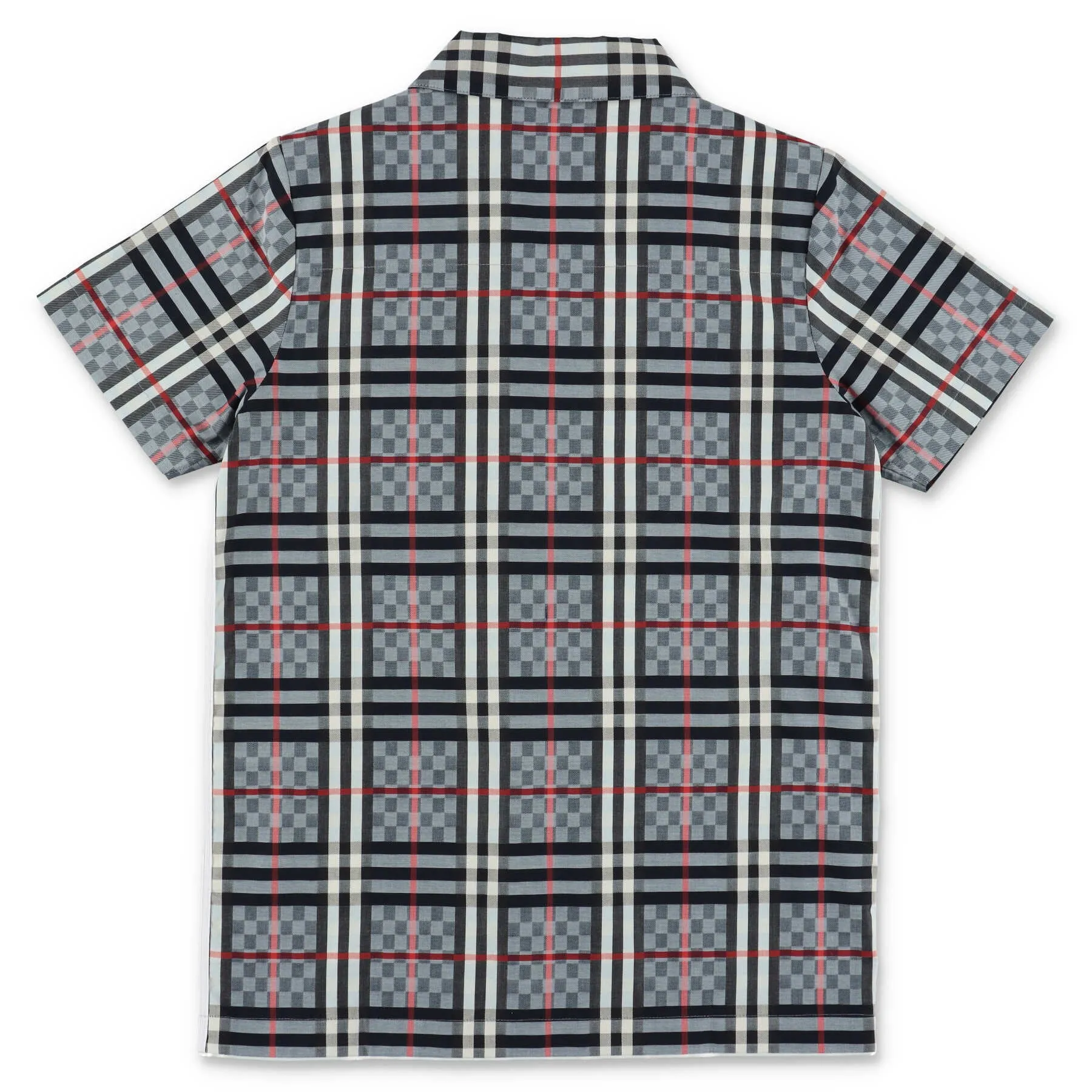 Burberry Kids Check Pattern Short Sleeved Shirt