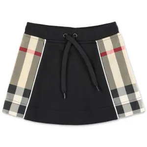 Burberry Kids Check Print Drawstring Skirt