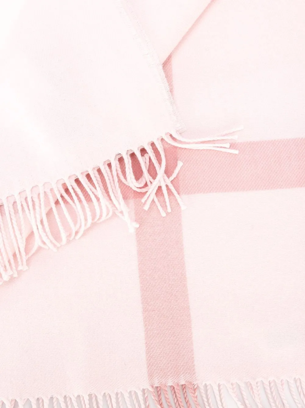 Burberry Kids Checked Fringed Blanket