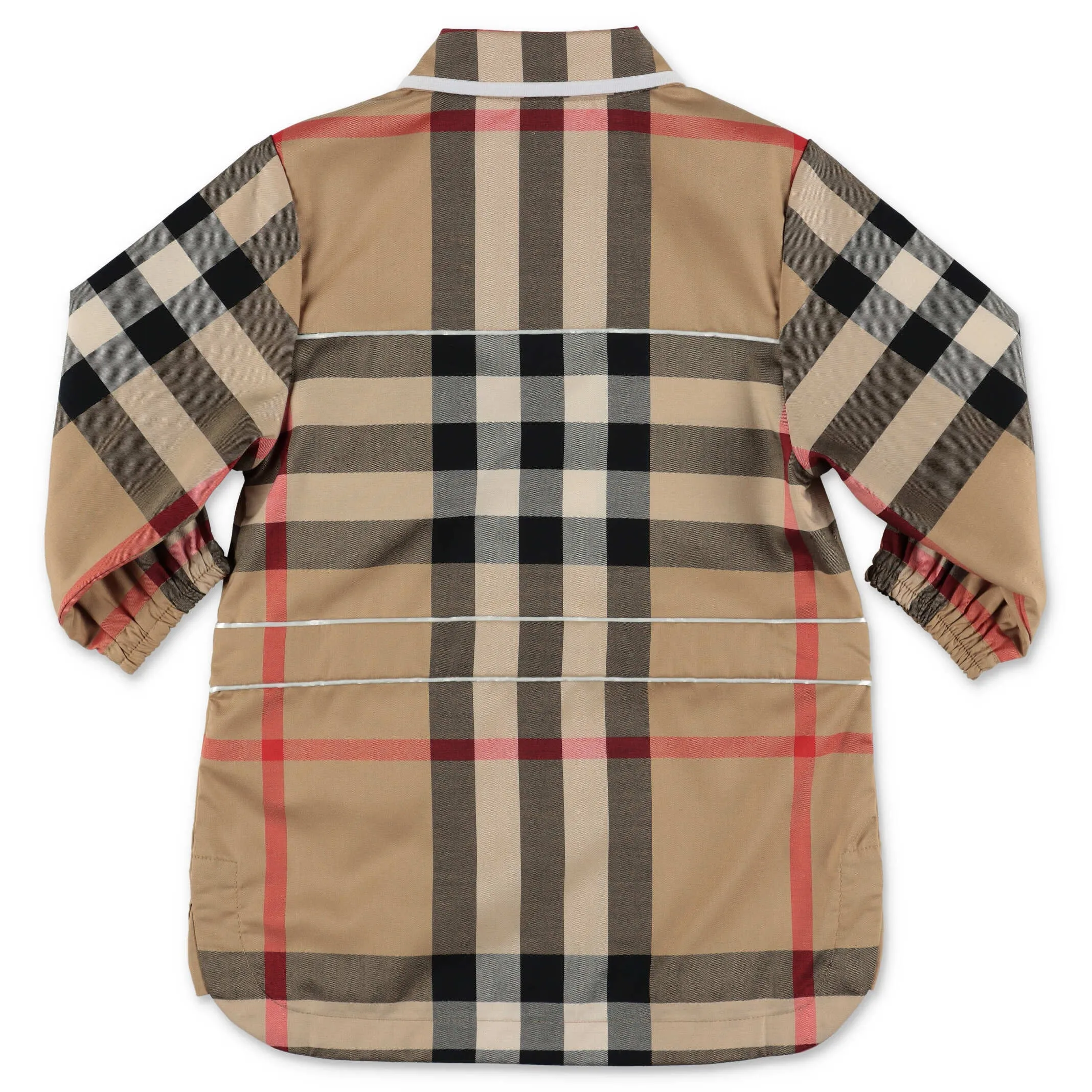 Burberry Kids Checked Half-Zip Dress