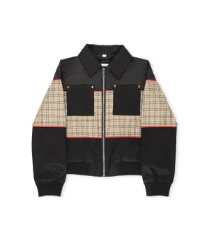 Burberry Kids Checked Zipped Jacket