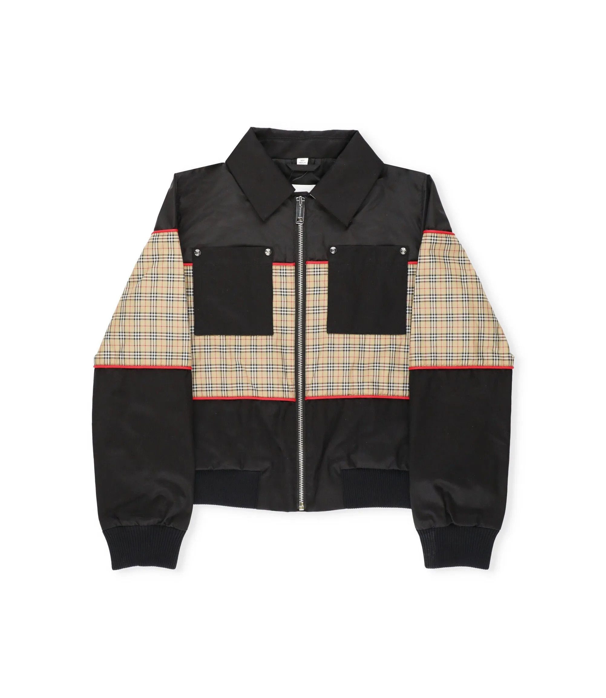 Burberry Kids Checked Zipped Jacket